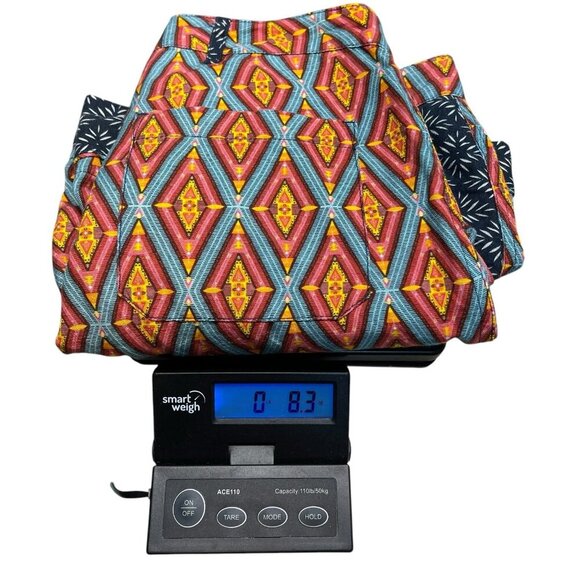 Sundance Women's Kalini Linen Cuffed Shorts Size Small Pockets Zipper Rust/Navy - Picture 5 of 5